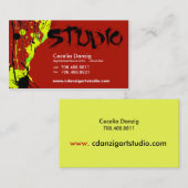 Visitekaartje Splatter Grunge (Voorkant / Achterkant)