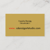 Visitekaartje Splatter Grunge (Achterkant)