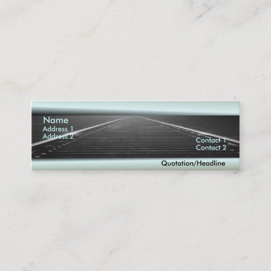 Visitekaartje spoorweg (Voorkant)