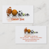 Visitekaartje Sport/Balls (Voorkant / Achterkant)