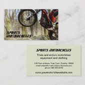 Visitekaartje Sportmotorfietsen (Voorkant / Achterkant)