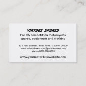 Visitekaartje Sportmotorfietsen (Achterkant)