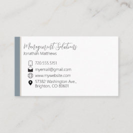 Visitekaartje - Staalblauw