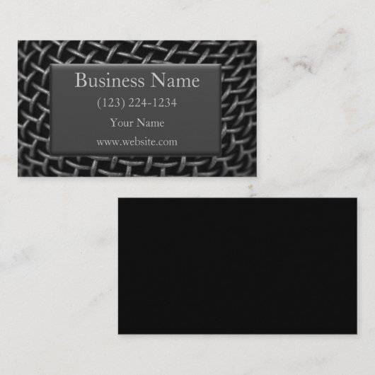 Visitekaartje staaldraad (Voorkant / Achterkant)