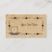 Visitekaartje Star Border Candle (Achterkant)