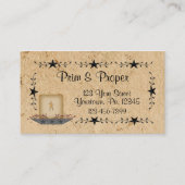 Visitekaartje Star Border Candle (Voorkant)