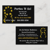 visitekaartje : Stars & Streamers Party Fun (Voorkant / Achterkant)