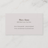 Visitekaartje Std Paper Silk Champagne (Achterkant)