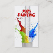 Visitekaartje-Steekproef (Herziene het Schilderen  Visitekaartje (Achterkant)