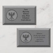 Visitekaartje Steen met mythologisch symbool (Voorkant / Achterkant)