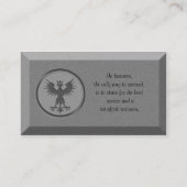 Visitekaartje Steen met mythologisch symbool (Achterkant)