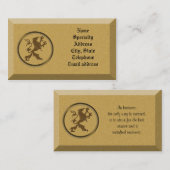 Visitekaartje Steen met mythologische luis (Voorkant / Achterkant)