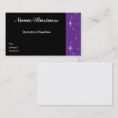 Visitekaartje sterren (Voorkant / Achterkant)