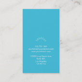 Visitekaartje stijlfoto's - blauw (Achterkant)