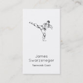 Visitekaartje  stijlveeg - zwart (Voorkant)