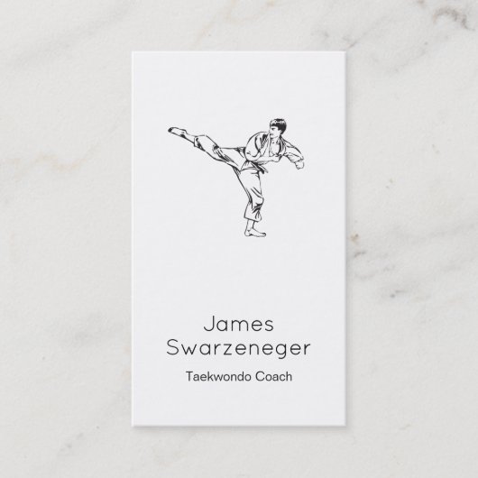 Visitekaartje  stijlveeg - zwart (Voorkant)