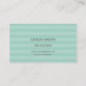 VISITEKAARTJE stijlvol elegant mint bruin (Achterkant)