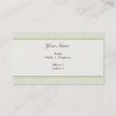 VISITEKAARTJE stijlvol goddelijk  groen bruin (Achterkant)