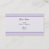 VISITEKAARTJE Stijlvol Goddelijk paarse Zwart (Achterkant)