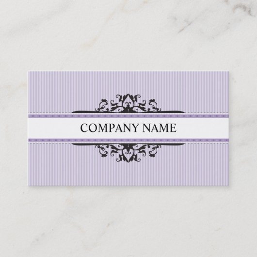 VISITEKAARTJE Stijlvol Goddelijk paarse Zwart (Voorkant)