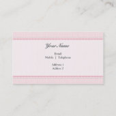 VISITEKAARTJE Stijlvol Goddelijk  Roze Zwart (Achterkant)