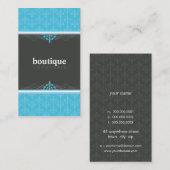 VISITEKAARTJE stijlvolle fleur de lis (Voorkant / Achterkant)