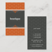 VISITEKAARTJE stijlvolle fleur de lis (Voorkant / Achterkant)