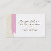 Visitekaartje Stijlvolle Pop (Achterkant)