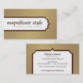 VISITEKAARTJE:: stijlvolle pracht 7 Visitekaartje (Voorkant / Achterkant)
