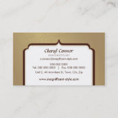 VISITEKAARTJE:: stijlvolle pracht 7 Visitekaartje (Achterkant)