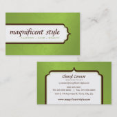 VISITEKAARTJE:: stijlvolle pracht 9 Visitekaartje (Voorkant / Achterkant)