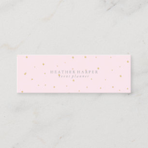 visitekaartje - Stippen Gold Pink
