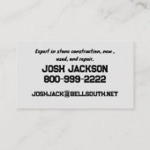 VISITEKAARTJE STONEWORKS (Achterkant)