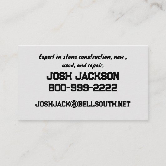 VISITEKAARTJE STONEWORKS (Achterkant)