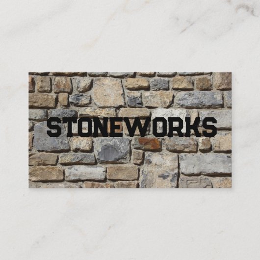 VISITEKAARTJE STONEWORKS (Voorkant)