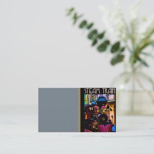 Visitekaartje stoomtrein (Staand voorkant)