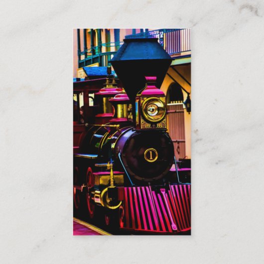 Visitekaartje stoomtrein (Achterkant)