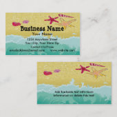 visitekaartje strand scène (Voorkant / Achterkant)