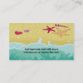 visitekaartje strand scène (Achterkant)