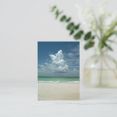 "visitekaartje strand scene" visitekaartje (Staand voorkant)