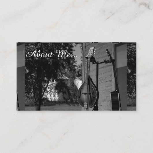 Visitekaartje Stringed instrument (Achterkant)