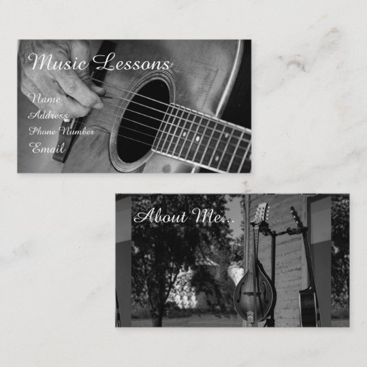 Visitekaartje Stringed instrument (Voorkant / Achterkant)