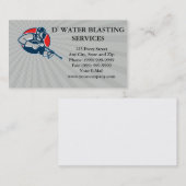 Visitekaartje stroomwasdruk waterblaster (Voorkant / Achterkant)