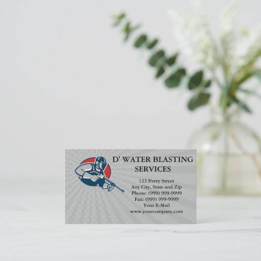 Visitekaartje stroomwasdruk waterblaster (Staand voorkant)