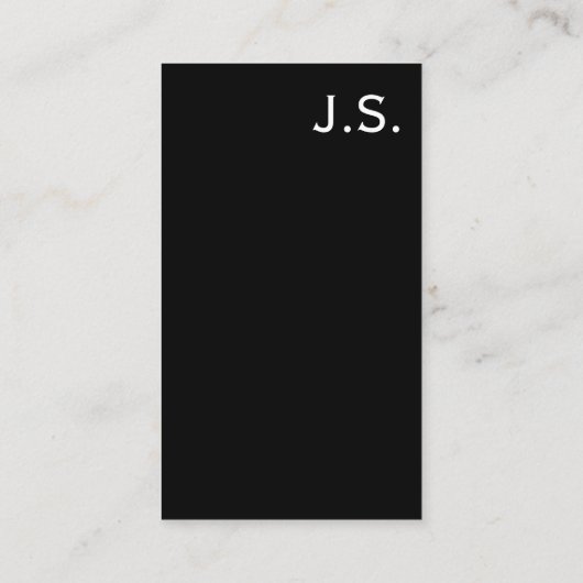 Visitekaartje Stropdas (Achterkant)