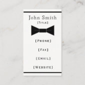 Visitekaartje Stropdas (Voorkant)