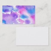 Visitekaartje stropdas-kleurstof Waterverf (Voorkant / Achterkant)