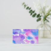 Visitekaartje stropdas-kleurstof Waterverf (Staand voorkant)