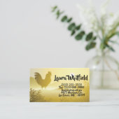 Visitekaartje Sunny Morning Boerderij Country Rust (Staand voorkant)