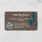 Visitekaartje Surface Pattern Designer (Achterkant)